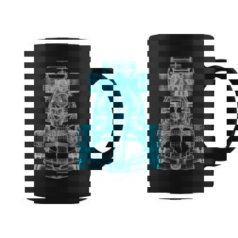 Automotive Blueprint Wireframe Engineering Racing Car Coffee Mug | Mazezy