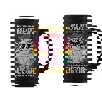 I Axolotl Questions Shirt Kids Cute Retro Sunglasses Coffee Mug | Mazezy
