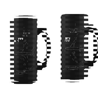 B-777 航空機設計図 コーヒーマグ - Kawaiitshirt