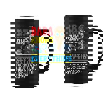 Baba Knows Everything Father Day Grandfather Man Boss Coffee Mug | Mazezy