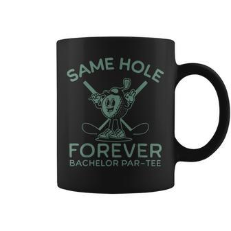 Bachelor Party Same Hole Forever Golf For Groom Team Coffee Mug | Seseable UK