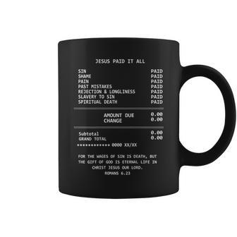 On Back Jesus Paid-It All Christianity Christian Bible Verse Coffee Mug - Thegiftio