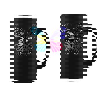 Bahamas And Haiti Mix Butterfly Half Bahamian Half Haitian Coffee Mug | Mazezy