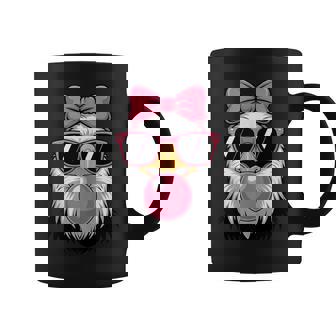 Bald Eagle Pink Sunglasses Bubblegum Bow Cute Girls Tank Top Coffee Mug | Mazezy