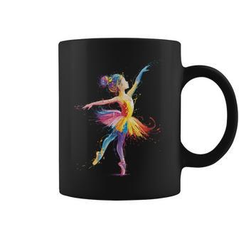 Ballett-Mädchen Bunte Ballerina Tänzerin Damen Mädchen Kinder Tassen - Geschenkecke