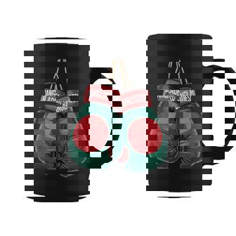 Bangladesh Flag Boxing Gloves Boxer Bangladeshi Patriotism Coffee Mug | Mazezy
