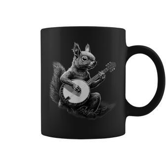 Banjo Squirrel Bluegrass Banjo Player Squirrel Playing Banjo Coffee Mug | Seseable FR