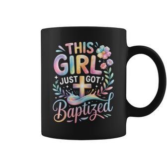 Baptism This Girl Just Got Baptized Christian Cross Pastel Coffee Mug - Thegiftio UK