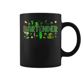 Bartender Tools St Patrick's Day Shamrocks Job Team Coffee Mug - Thegiftio