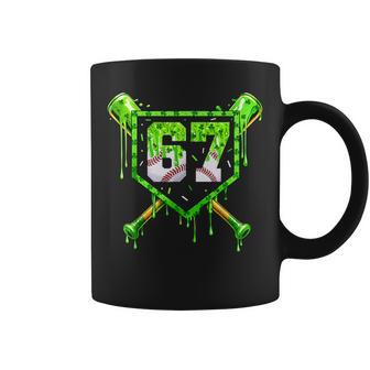 Baseball Ice Cream Drip Shamrocks 6 7 Meme St Patrick's Day Coffee Mug - Thegiftio UK
