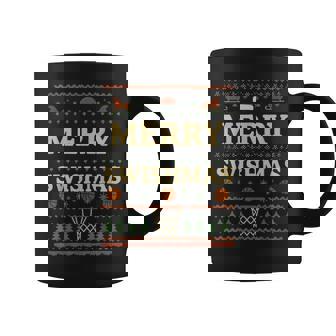 Basketball Christmas Merry Swishmas Santa Xmas Coffee Mug | Seseable CA