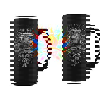 Basketball Color Splash Basketball Coffee Mug | Mazezy