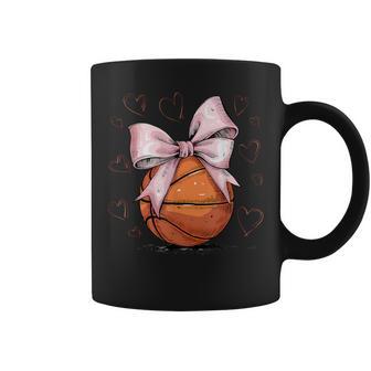 Basketball Coquette Bow Cute Basketball Player Coffee Mug - Thegiftio