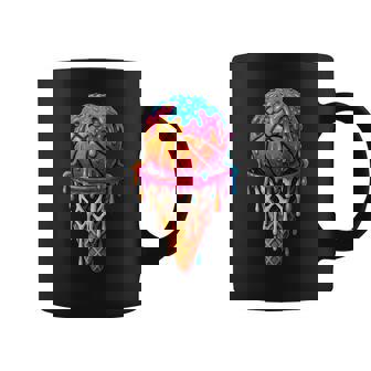 Basketball Ice Cream Drip For Boys Girls Youth Basketball Coffee Mug | Seseable FR