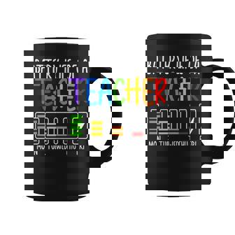 Battery Life Of A Teacher School Teacher Appreciation Coffee Mug | Mazezy