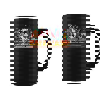 Battle Of The Planets ヴィンテージスタイルブラシストライプ コーヒーマグ - Kawaiitshirt