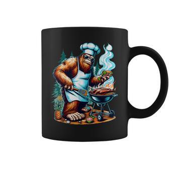 Bbq Master Bigfoot Chef Grill Cooking Barbecue Dad Coffee Mug - Thegiftio UK
