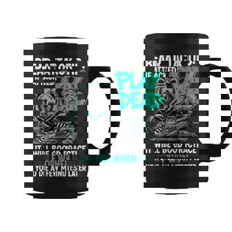 Bear Attack Tip Play Dead Dark Humor Sarcastic Quote Coffee Mug | Mazezy