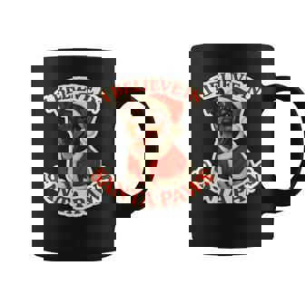 I Believe In Santa Paws Manchester Terrier Dog Hat Christmas Coffee Mug | Mazezy