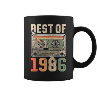 Best Of 1986 Antiguo Cassette 40 Cumpleaños Retro Taza de café - Regaloses