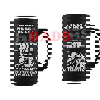The Best Dads Drive Snowmobiles Cool Snowmobiling Rider Coffee Mug | Mazezy