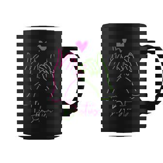 Bestie Heart Hands Girl Friends Best Friend Coffee Mug - Monsterry
