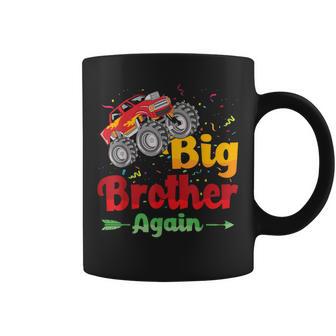 Big Brother Again Monster Truck Baby Announcement Coffee Mug - Thegiftio UK