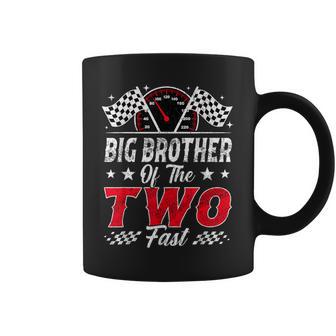 Big Brother Of The Two Fast 2Nd Birthday Racing Car Family Coffee Mug - Thegiftio UK