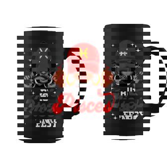 Big Pisces Energy Black Woman With Red Cap Zodiac Coffee Mug | Seseable UK