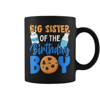 Big Sister Of The Birthday Boy Milk And Cookies 1St Birthday Coffee Mug - Thegiftio