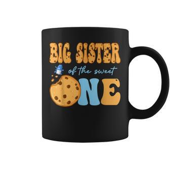 Big Sister Of The Sweet One Cookies And Milk Birthday Party Coffee Mug - Thegiftio UK
