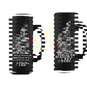 Bigfoot With Books English Reading Teacher 67 Coffee Mug | Mazezy