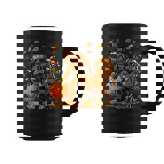 Bigfoot Pilgrim Turkey Pumpkin Thanksgiving Sasquatch Coffee Mug | Mazezy