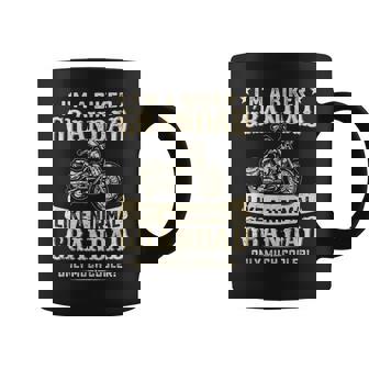 Biker Grandad Much Cooler Best Grandpa Ever Motorbike Dad Coffee Mug | Mazezy