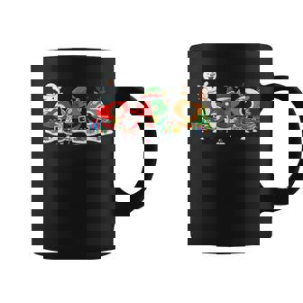 Billiard Santa Elf Snowman Christmas Kids Coffee Mug | Mazezy