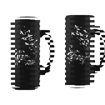 Bird Music Notes Musical Instrument Treble Clef Bird Lover Coffee Mug | Mazezy