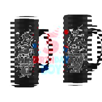 Birthday Boy 5 Year Old Spiders 5th Birthday Kids Coffee Mug | Mazezy