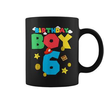 Birthday Boy 6 6Th Birthday Videos Game 6 Year Old Coffee Mug | Seseable UK