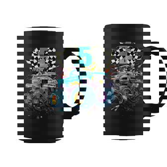 Birthday Monster Truck 5 Year Old Boys 5Th Awesome Party Coffee Mug | Seseable CA