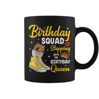 Birthday Squad Stepping With The Birthday Queen Shoes Nails Coffee Mug - Thegiftio UK
