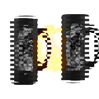 Black African American Glam Cowgirl Melanin Country Girls Coffee Mug | Seseable FR