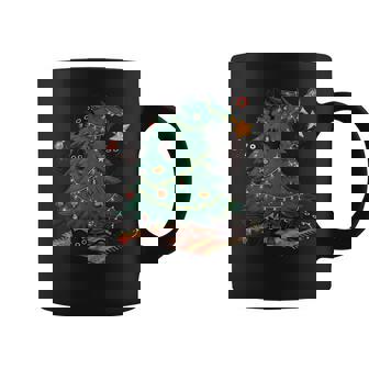 Black Cats Destroying Christmas Tree Cute Cat Chaos Xmas Coffee Mug | Seseable CA