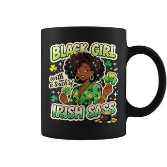Black Girl With A Touch Of Irish Pride St Patrick's Day Coffee Mug | Seseable CA
