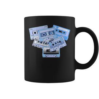 Blue Tapes Light Blue Graphic Coffee Mug - Monsterry
