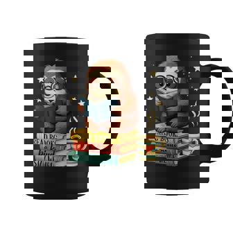 Book Lover Sloth Reading Bookish Library Read Books Be Kind Coffee Mug | Seseable CA