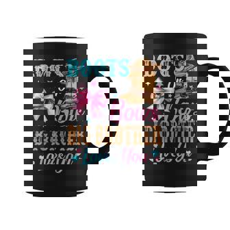 Boots Or Bows Big Brother Loves You Gender Reveal Family Coffee Mug - Monsterry