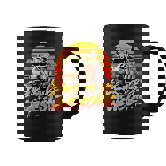 Born To Be Awesome Hippo Sunglass Retro Sunset Hippopotamus Coffee Mug | Seseable FR