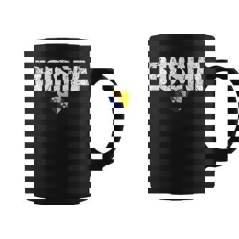 Bosnia Vintage Bosnian Flag Tank Top Coffee Mug | Mazezy