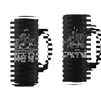 Boston Skyline Retro Vintage City Lovers Coffee Mug | Mazezy