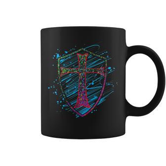 Bouclier Et Croix Des Templiers Tasse - Cadeauxyz